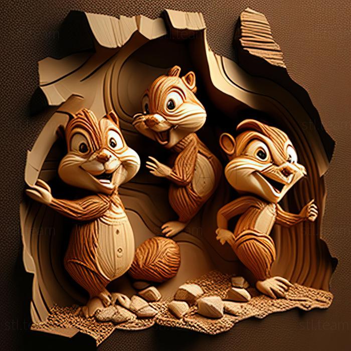 Characters st Fidgety chipmunks from Chip and Dale rush to the rescueRELIE